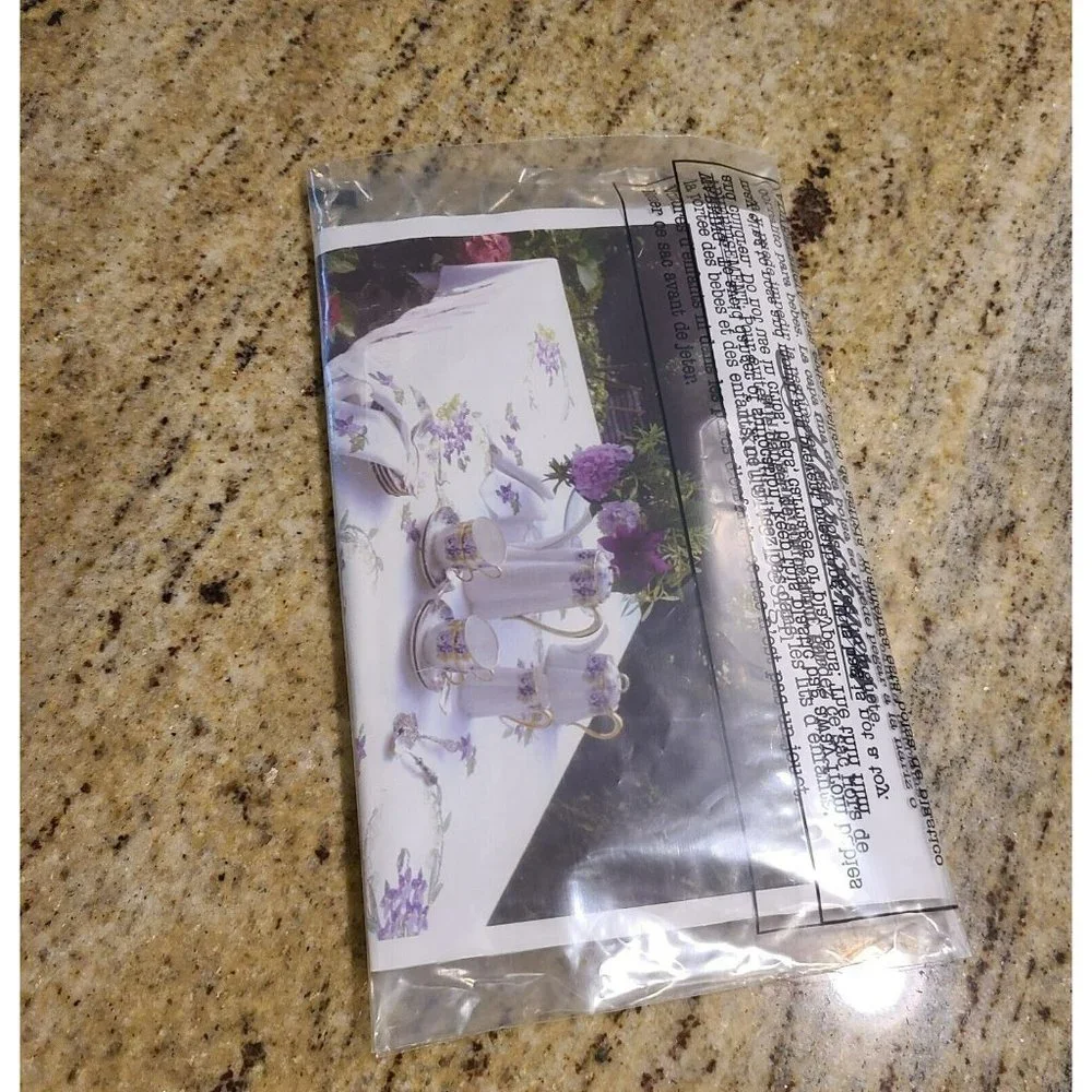 Herrschners violets stamped